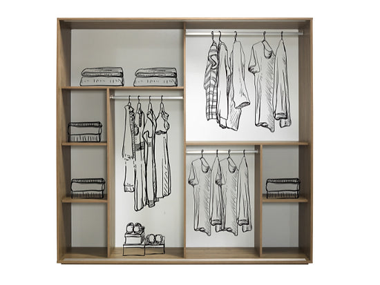 Loren-garderobe Okkernoot