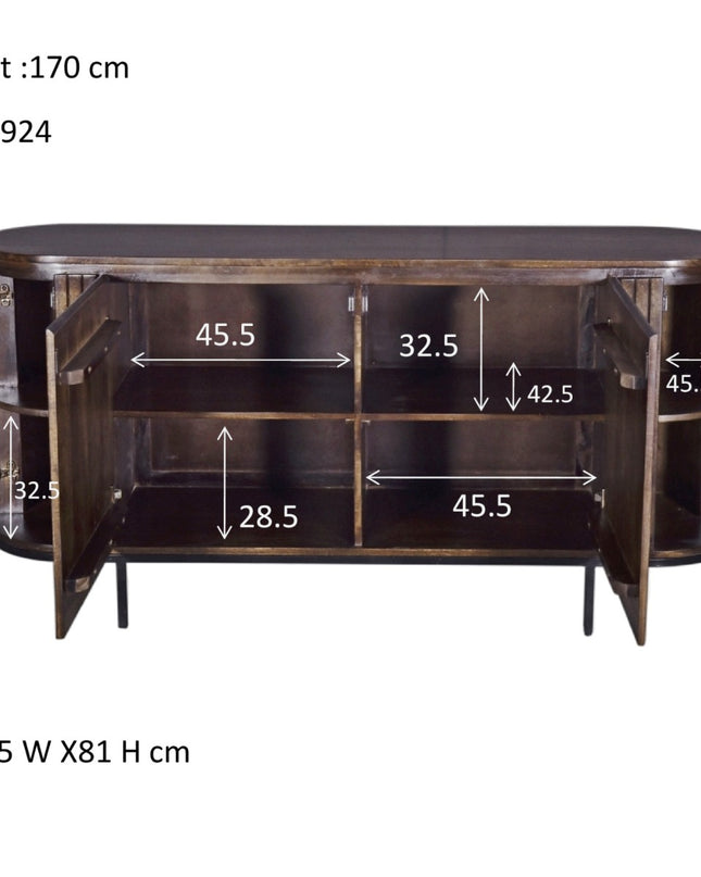 Noor Walnut 170cm