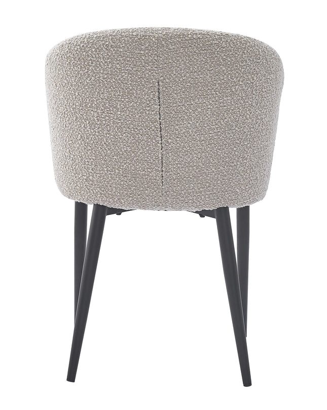 Laura Boucle Beige - Eetkamerstoel