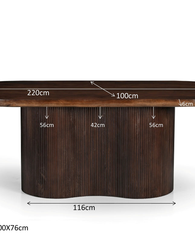 Sevilla Brown - Eettafel 220/250/300cm