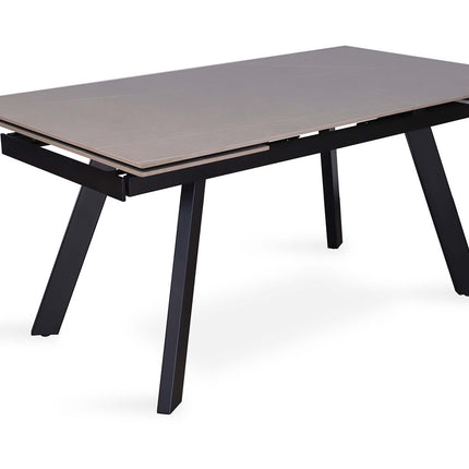 Uitschuifbare tafel 'Hera' 160-240 cm Rechthoekig Steen Grijs