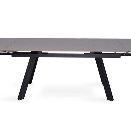 Uitschuifbare tafel 'Hera' 160-240 cm Rechthoekig Steen Grijs