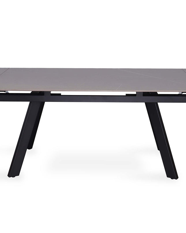 Uitschuifbare tafel 'Hera' 160-240 cm Rechthoekig Steen Grijs