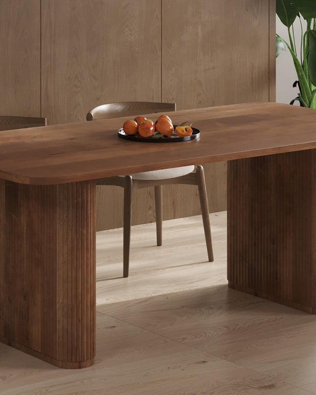 Tafel 'Jean' 200 cm Deens Ovaal Mango hout Lichtbruin