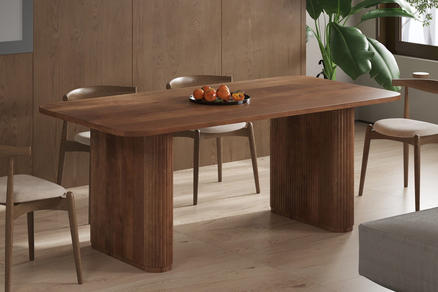 Tafel 'Jean' 200 cm Deens Ovaal Mango hout Lichtbruin