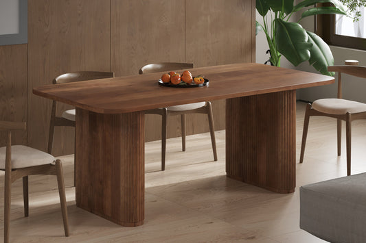 Tafel 'Jean' 200 cm Deens Ovaal Mango hout Lichtbruin