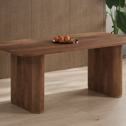 Tafel 'Jean' 200 cm Deens Ovaal Mango hout Lichtbruin