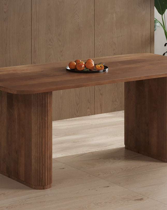 Tafel 'Jean' 200 cm Deens Ovaal Mango hout Lichtbruin