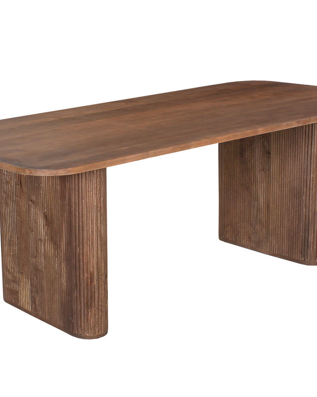 Tafel 'Jean' 200 cm Deens Ovaal Mango hout Lichtbruin