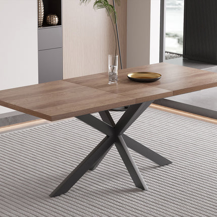 Uitschuifbare tafel 'Kos' 160-200 cm Donkerbruin