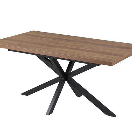 Uitschuifbare tafel 'Kos' 160-200 cm Donkerbruin