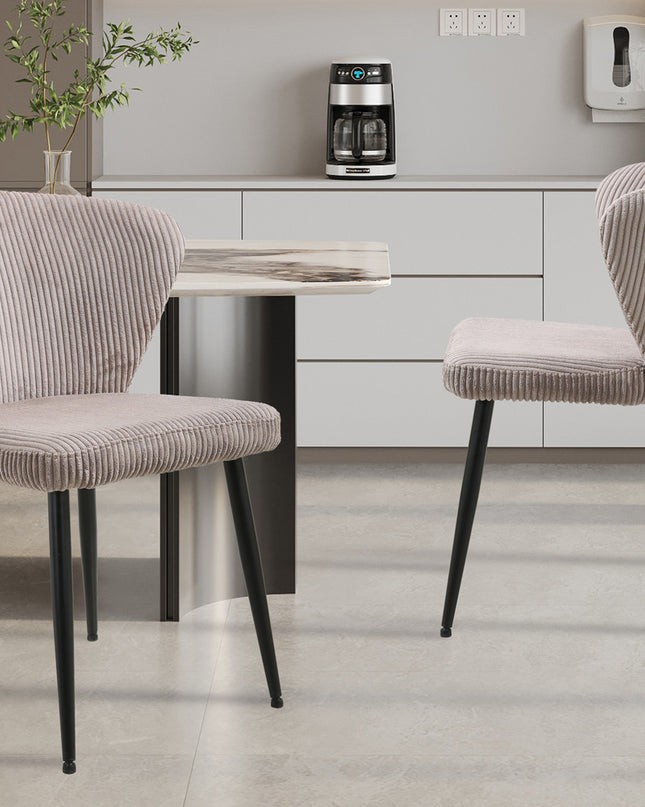 Stoel 'Tornado' Corduroy Zand