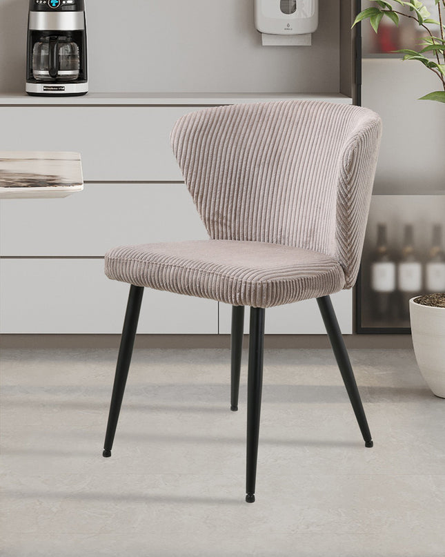 Stoel 'Tornado' Corduroy Zand