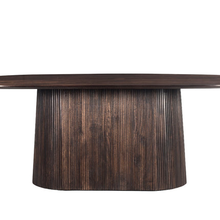 Salvator Walnut - Eettafel Ovaal 200cm/230cm