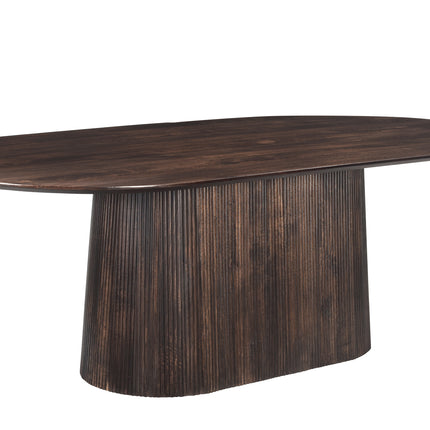 Salvator Walnut - Eettafel Ovaal 200cm/230cm