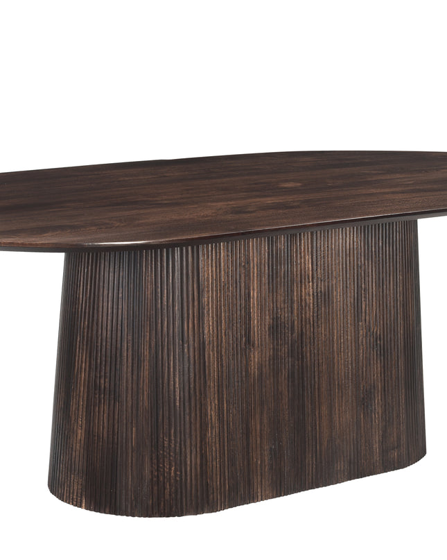 Salvator Walnut - Eettafel Ovaal 200cm/230cm