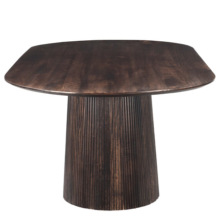Salvator Walnut - Eettafel Ovaal 200cm/230cm