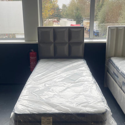 Crown een-persoons bed boxspring 90cm x 200cm kleur beige
