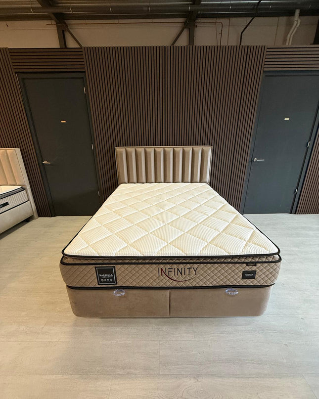 Infinity boxspring kleur beige