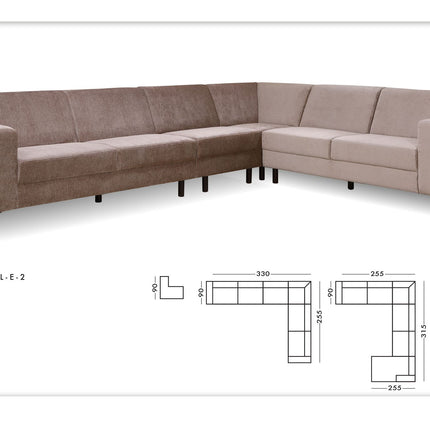 Scala Bankstel - Hoekbank 330cm x 255cm