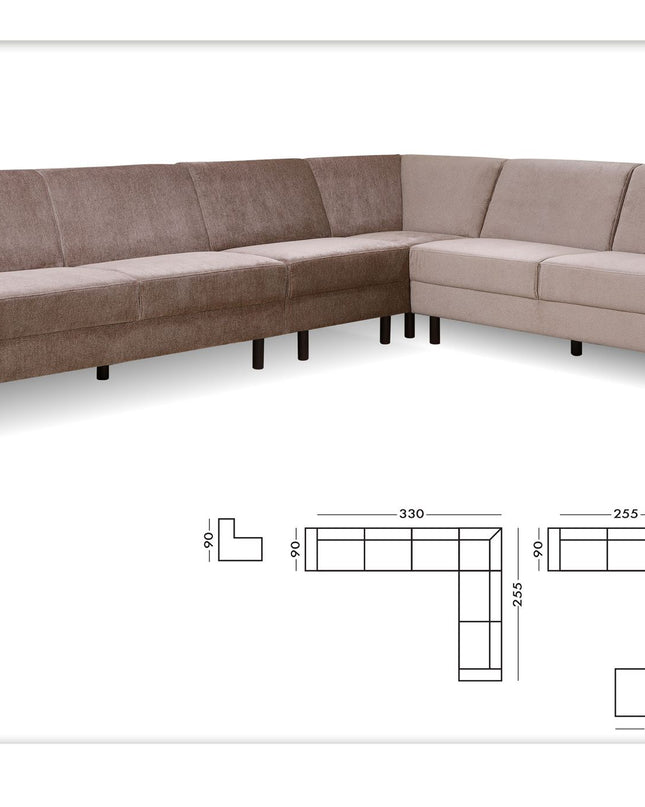 Scala Bankstel - Hoekbank 330cm x 255cm