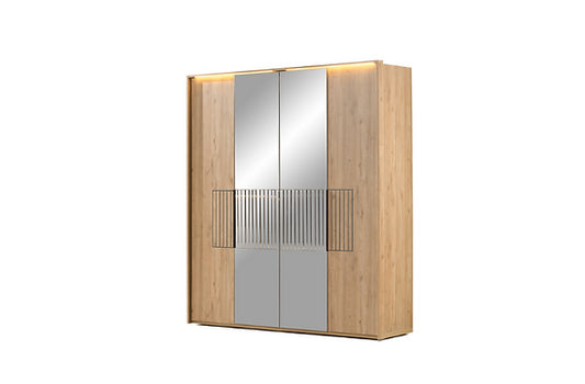 Milano houten spiegelkast met 4 deuren