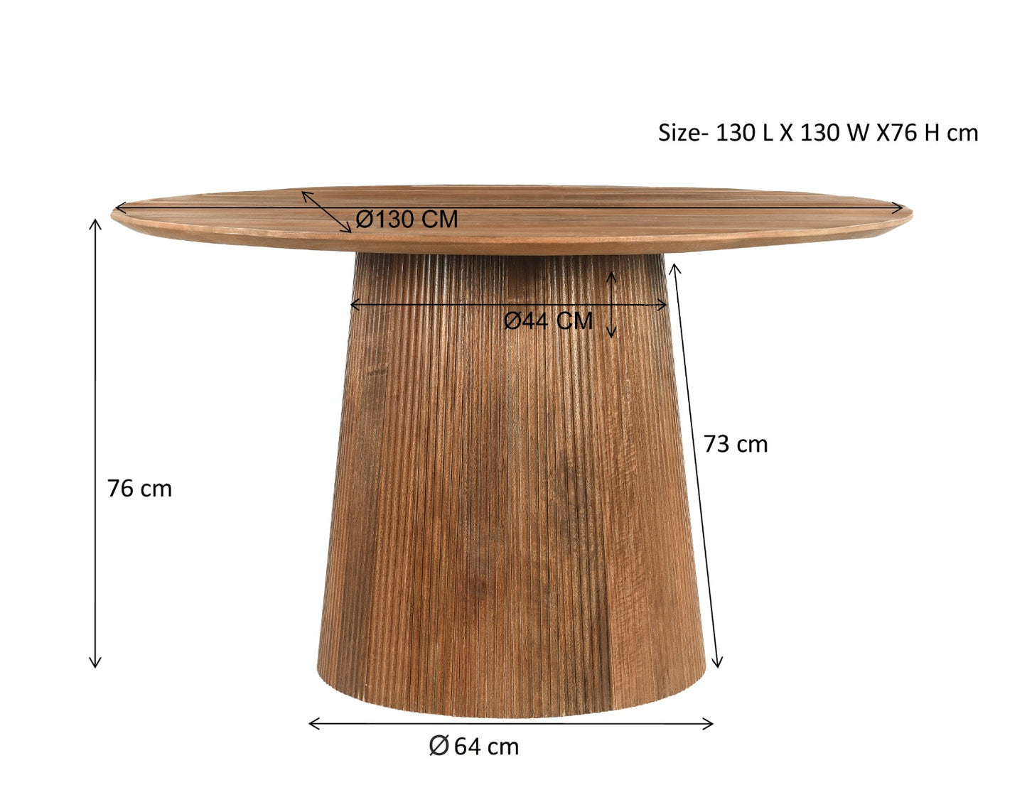 Salvator - Eettafel rond 130cm