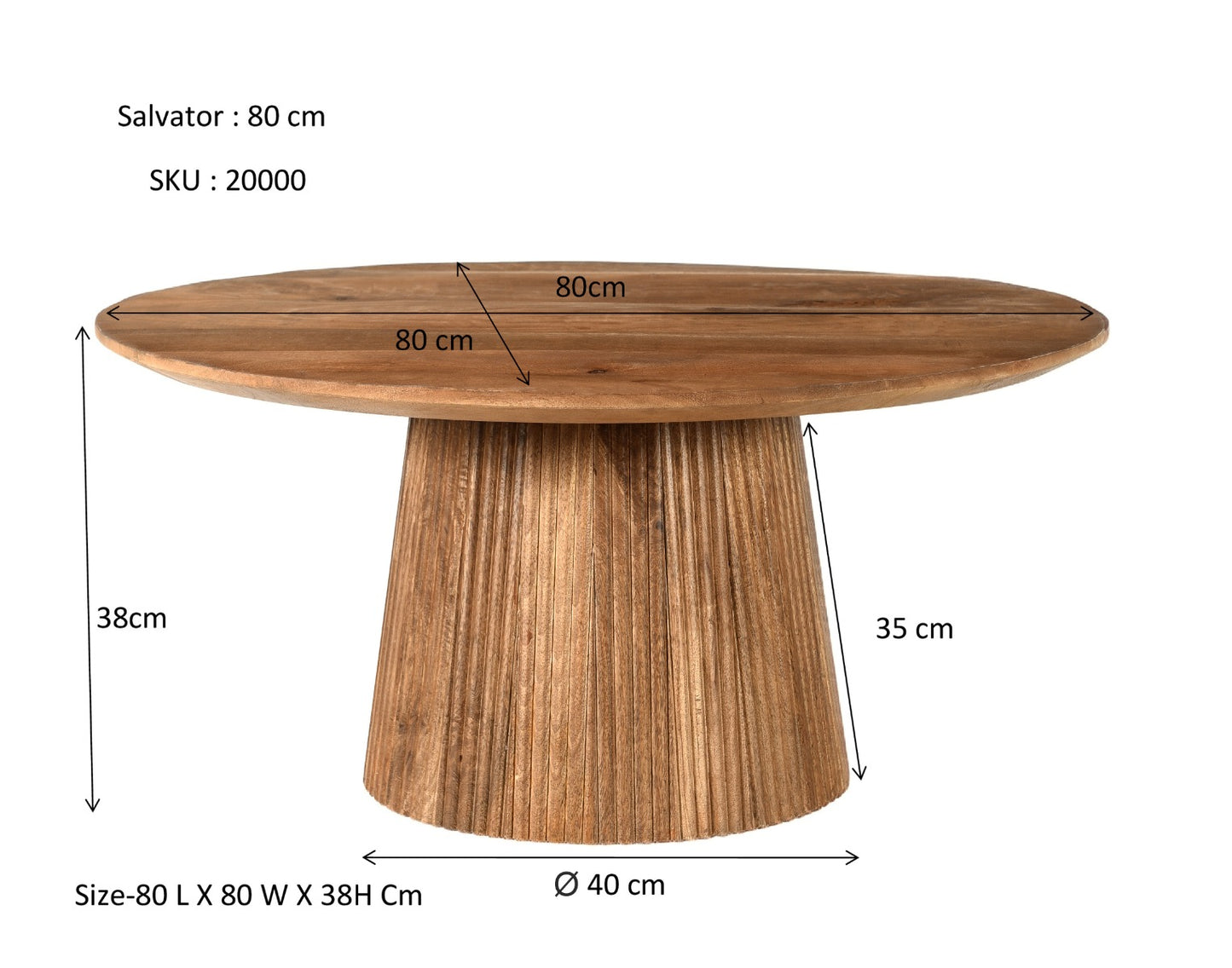 Salvator - Salontafel 80cm