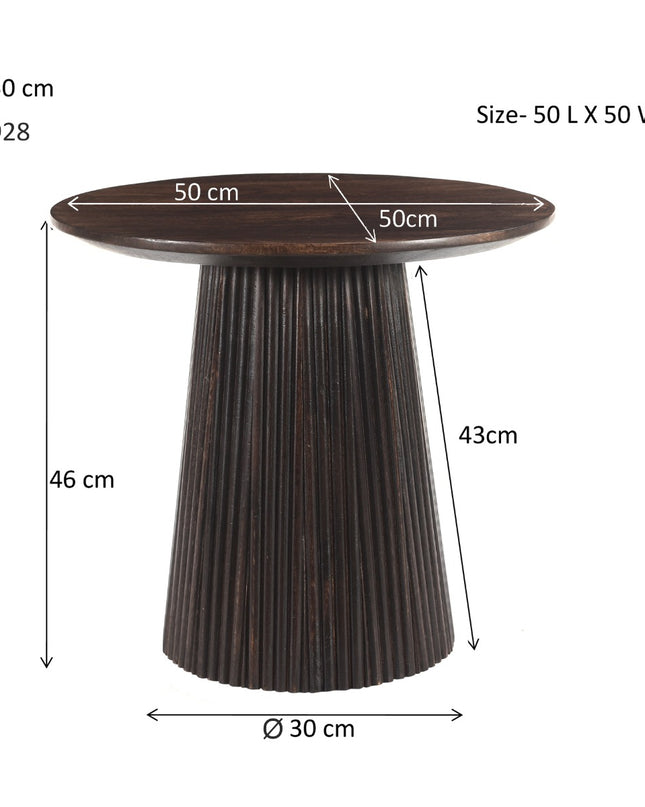 Salvator Walnut - Salontafel 50cm