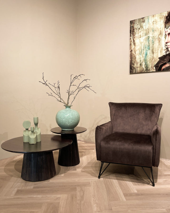 Salvator Walnut - Salontafel 50cm