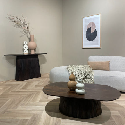 Salvator Walnut - Salontafel Ovaal 120cm