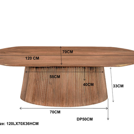 Salvator - Salontafel ovaal 120cm