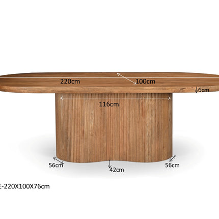 Sevilla - Eettafel 220/250/300cm