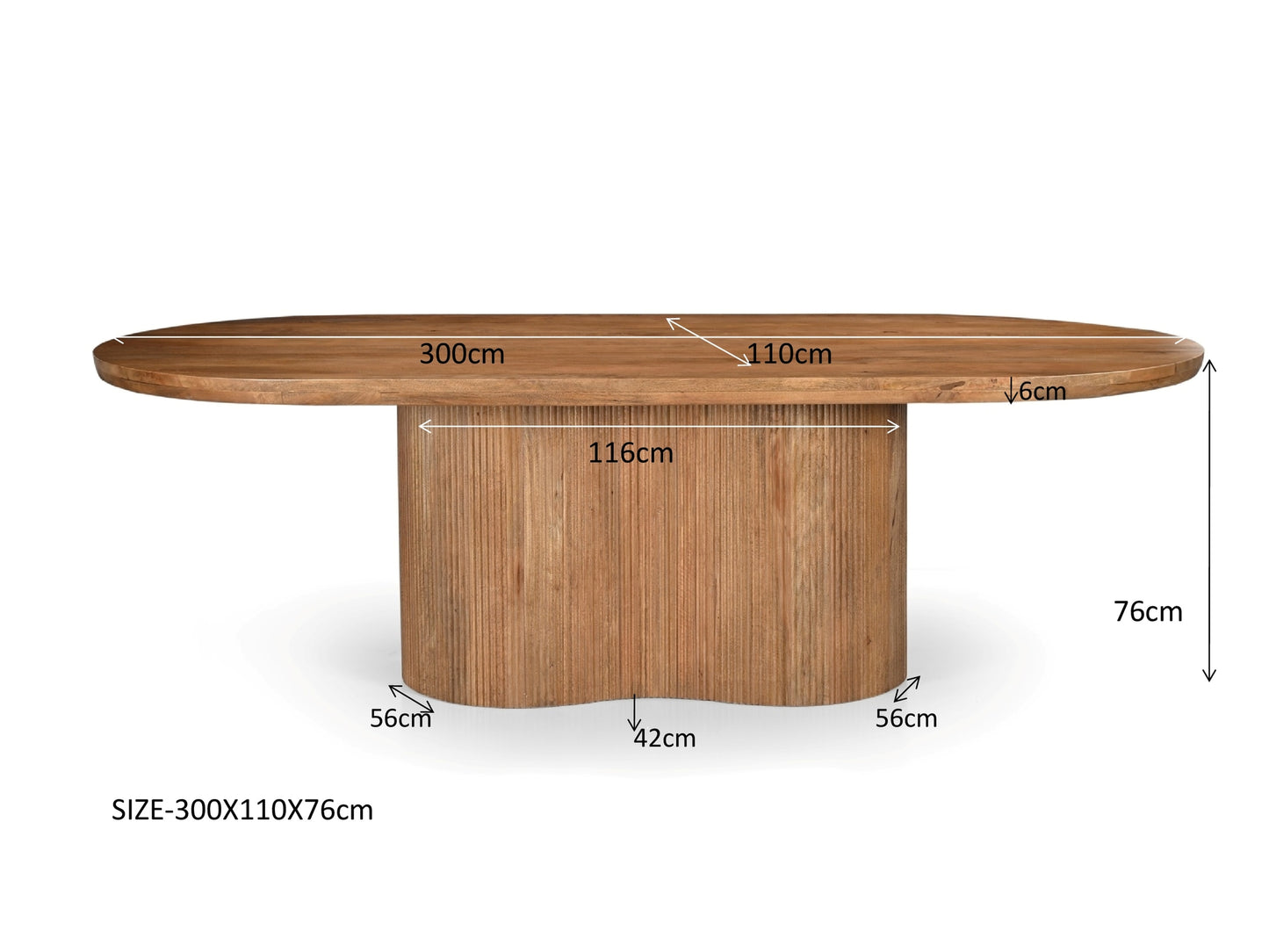 Sevilla - Eettafel 220/250/300cm